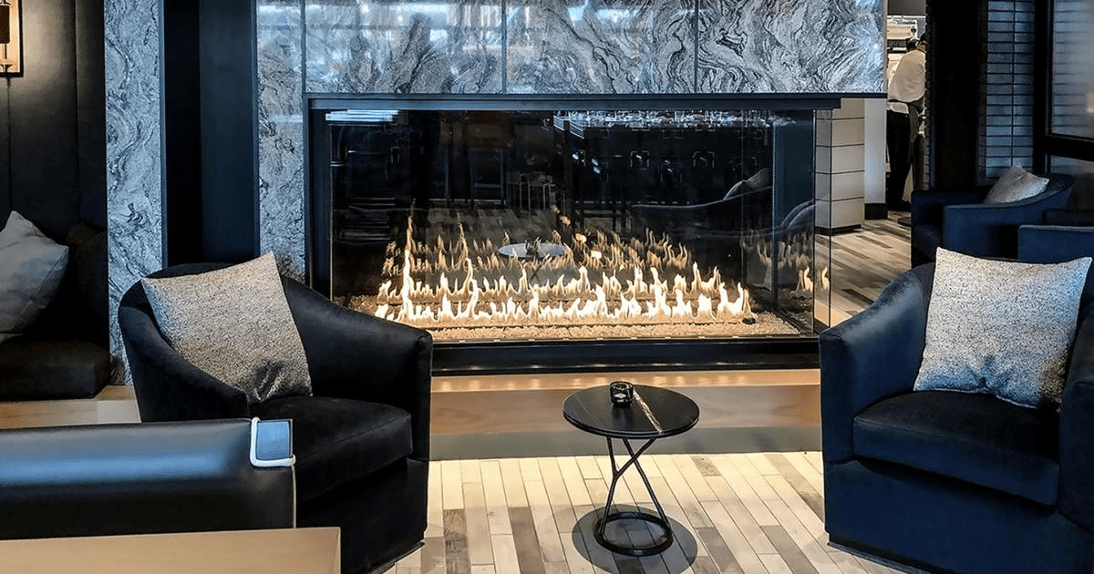 Enlight Corner Gas Fireplace
